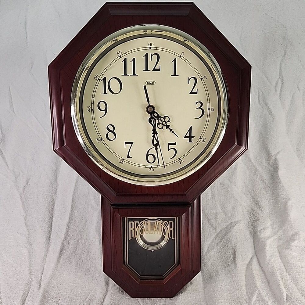 CLOCK Retro TOZAI REGULATOR Pendulum Wall Quartz  Home Office Decor Vintage